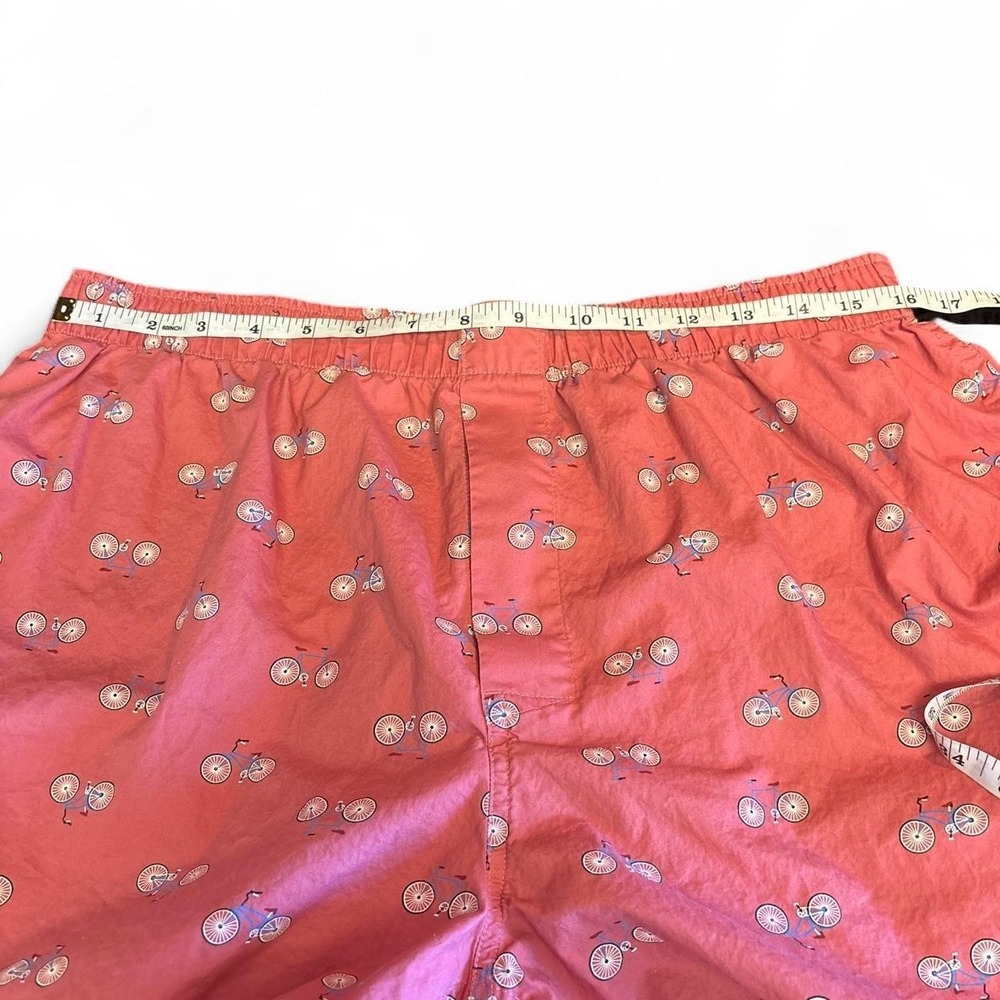 J crew boxer shorts  with white and blue bicycle print - Picture 3 of 7